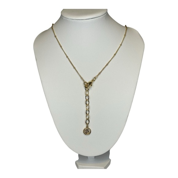 Lilly Pulitzer Gold Tone Navy Tassel Necklace - Picture 2 of 3